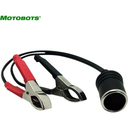 1PC DC12V Battery Terminal Clip-on Cigar Cigarette Lighter Power Socket Adapter Plug Car/Boat/Van For Camping Outdoor Woring