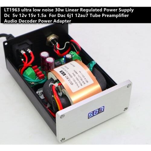 30w HiFi Linear Regulated Power Supply LT1963 ultra low noise Dc 5v 12v 15v 1.5A For Upgrade replacement Dac Preamplifier