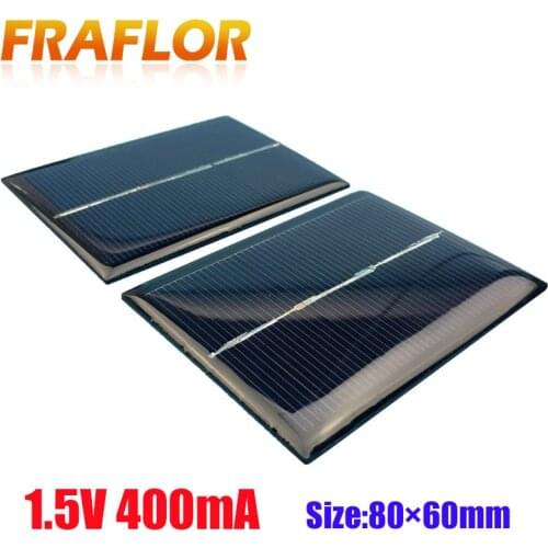10Pcs 0.65W 1.5V Solar Panels DIY Solar Cell Solar Panel Module Energy Epoxy Plate 60x80x3MM Panneau Solaire Battery Charger