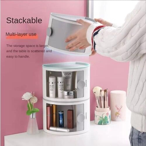 Bathroom storage rack material multi-function cosmetic tissue storage box non-porous wall-mounted multi-layer rack wall shelf
