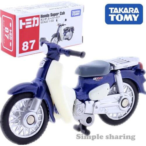 Takara Tomy Tomica #87 Honda Super Cub Scale 1/33 Car Hot Pop Kids Toys Motor Vehicle Diecast Metal Model Collectibles New