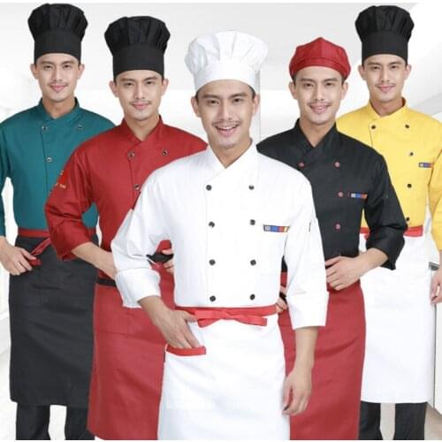 Spring and Autumn Kitchen Chef Jacket Dresser Dresser Service LOWLUV Workwear Chef Uniform