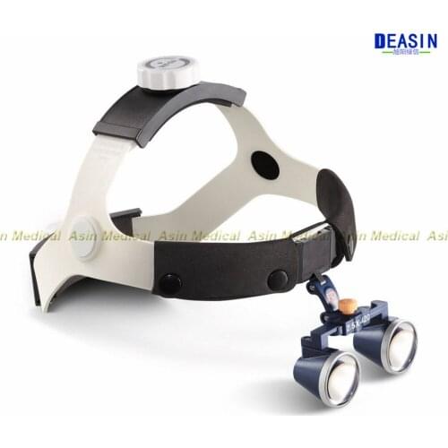 High quality dental loupes Medical magnifier 2.5/3.5 times head-mounted bi-directional spiral magnifier