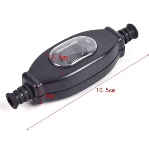 1 PCS waterproof in line switch cord switch round wire Silver contact double cut switch Dust switch 3A 250V