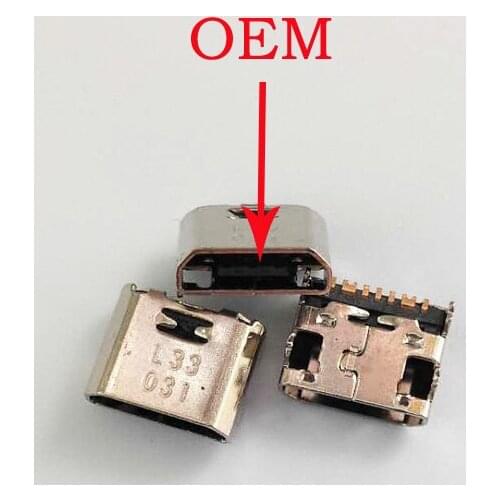 100pcs/lot Micro Mini USB jack socket connector charger Charging Port for Samsung Galaxy Core Prime G360 G361F Tab E T560 T561