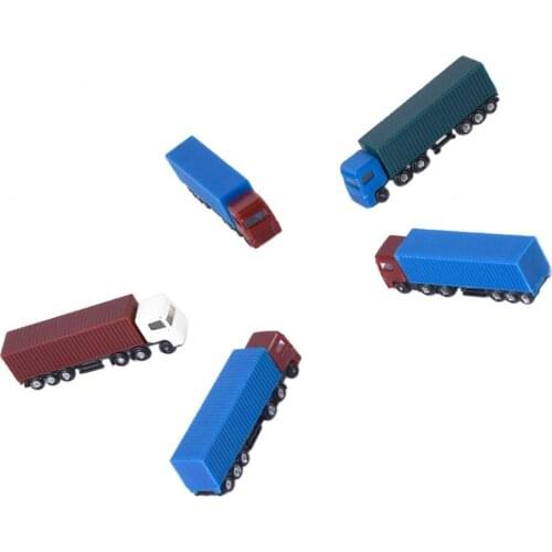 5pcs Painted Model Cars Truck Building Train Layout Scale N Z (1 to 200)