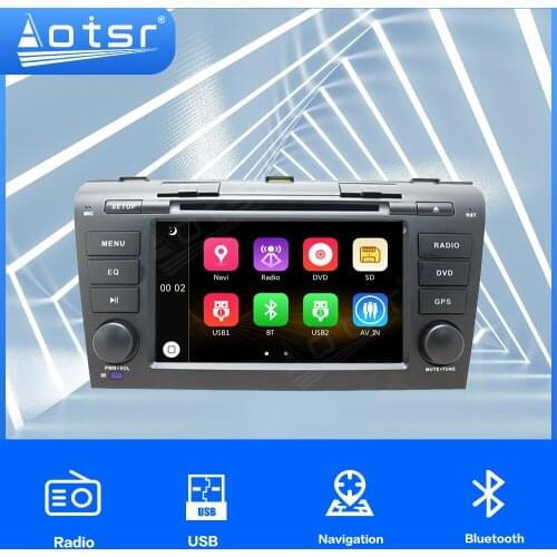 Auto Wince Head Unit For Mazda 3 06+ Windows CE MTK GPS Car Multimedia Player Stereo Audio GPS Navigtion Radio Tuner Tape Record