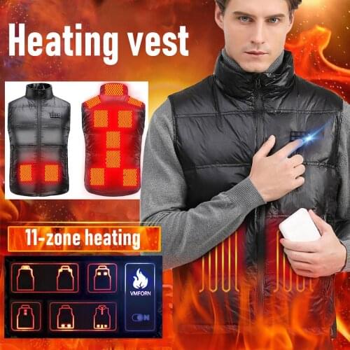 Heating Clothes Intelligent Temperature Control Electric Heating Vest Heating Vest Full Body Charging Vest Down Jacket Men Women