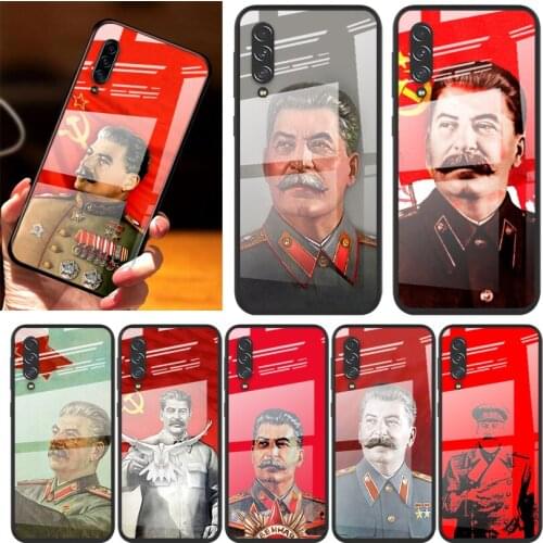 Soviet Union Leader Stalin For Samsung Note 20 10 9 8 Ultra Lite Plus 5G A70 A50 A40 A30 A20 A10 Tempered Glass Phone Case