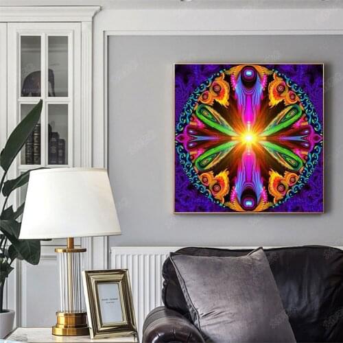 Color Datura DIY Diamond painting Datura stramonium Diamond Embroidery corss stitch datura flower Rhinestone Mosaic Painting