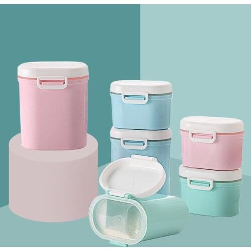 Baby Formula Milk Storage Infants Portable Milk Powder Formula Dispenser Food Container Storage Feeding Box for Kids Food PP Box