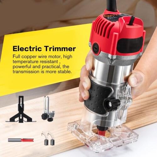 Electric Laminate Edge Trimmer Wood Router Woodworking Laminator Carpentry Trimming Cutting Carving Machine Power Tool