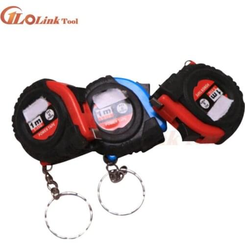 Mini Tape Measure Keychain Universal Pull Ruler Metric Tape Measure Retractable 1m Measuring Tape Meter Inch Tailor Tool Caliper