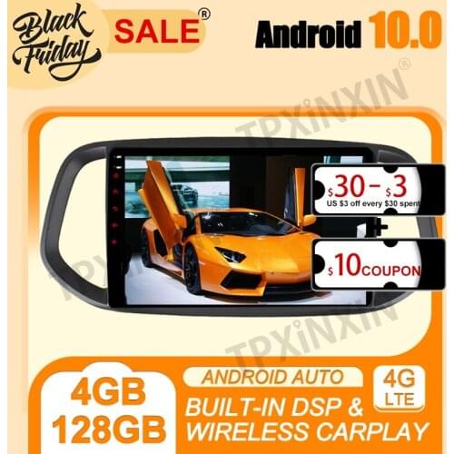 PX6 IPS DSP Android 10 Carplay 4G+128G For KIA RIO 2017-2018 Multimedia Player Auto Radio Tape Recorder GPS Navigation Head Unit