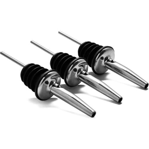 Premium Stainless Steel Wine Pourer Set (6 Pieces) / Liquor Spirit Pourer / Premium Barware