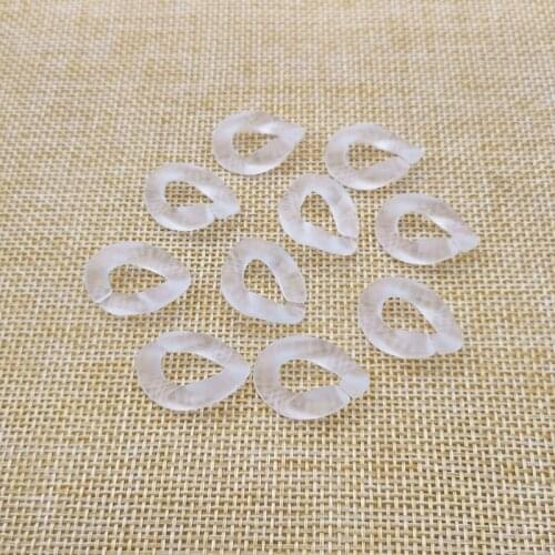 New arrival! 17x23mm Frosted clear chain Acrylic Beads for Earrings accessories parts,hand Made Jewelry Earring DIY