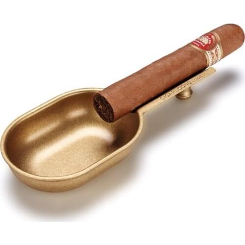 Cigar ashtray large diameter smoke trough metal bronze retro Chinese large ashtray CL-105