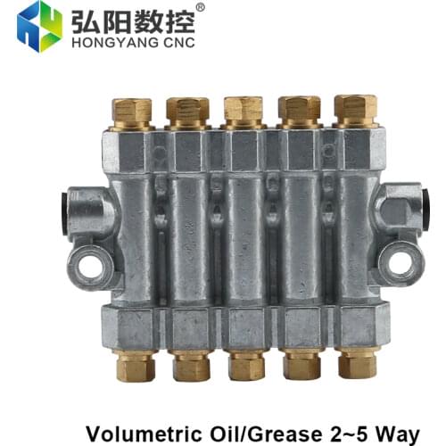 Positive Displacement Oil Circuit Lubricating Oil Piston Distributor CNC Machine Tool 2 / 4 / 5 Oil Pump Distribution Valve
