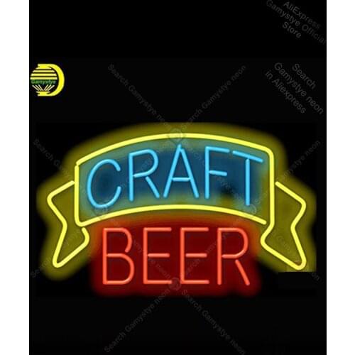 Craft Beer Neon sign Glass Tube Bulb Light icons light Advertisement Sign Lighting Characteristic Neon Light Signs for Store