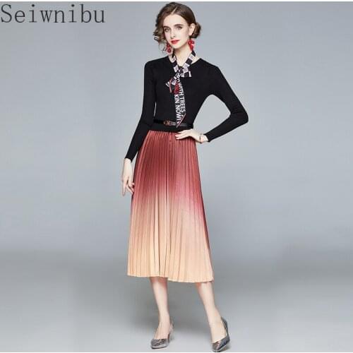 Seiwnibu Fashionable Knitted Dresses