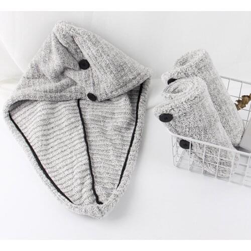 Japan Bamboo Fiber Drying Turban Wrap Cap High Quality Multifunction Super Strong Absorption Hair Dry Quick Dryer Cap