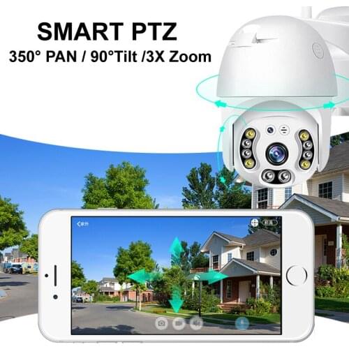 FHD 3.0MP Outdoor IP Camera WiFi Smart Security Surveillance Camera Motion Detection Outside Remote Monitor 360 PTZ CCTV IP Cam