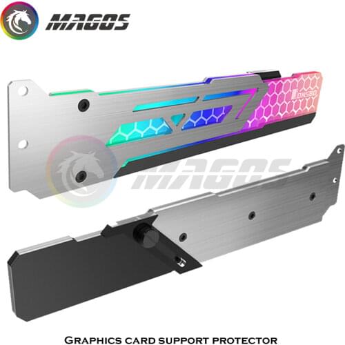 Jonsbo Universal RGB GPU Bracket, Graphics Card Support Frame 5V Symphony Version, Luminous VGA Holder, ,Aluminum+ Acrylic, VC-3