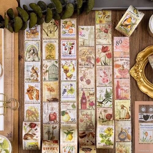 Vintage Classical Girl Plant Berry Journal Decorative Washi Stickers Scrapbooking Stick Label Diary Album Stickers