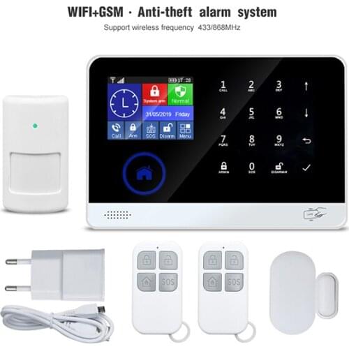 WIFI + 3G/GSM+GPRS+SMS home security alarm system