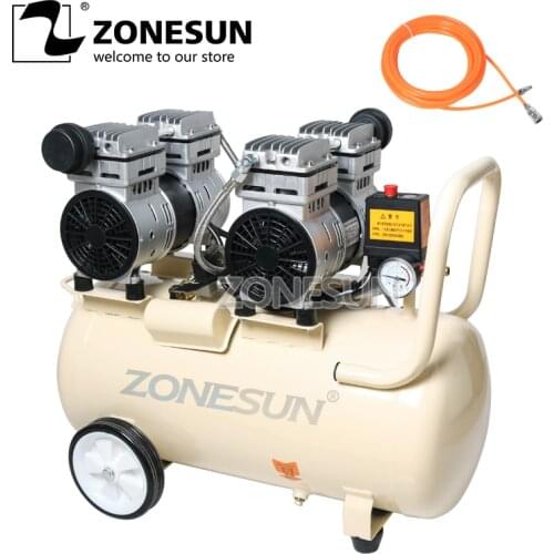 ZONESUN 750W 50L Pure Copper Industrial Factory Air Compressor Machine Piston Type And New Condition Air Compressor Machine