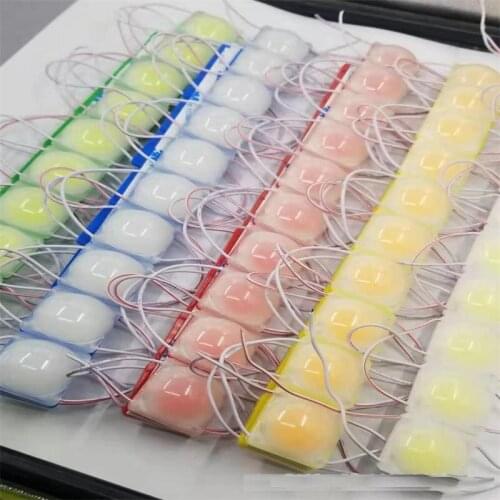 20pcs 2.4w waterproof Round Square COB LED Module Single with injection len Lightbox Backlight Letter Sign LOGO Module light