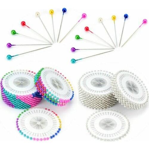 480PCS 1.4inch Sewing Pins Straight Pins Round Pearl Straight Head Pear Corsage Pin for DIY Clothing Sewing Accessories