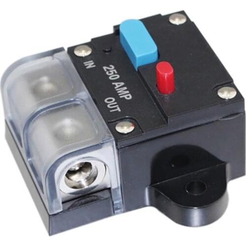 50%HOT 80A/100A/150A/200A/250A Car Boat Truck Stereo Audio Circuit Breaker Fuse Holder