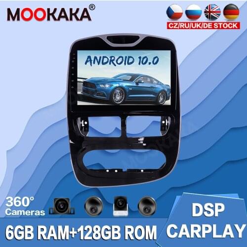 For Renault Clio 2013-2015 Android 10.0 128G Car Multimedia Player Radio GPS Navigation Auto Stereo Recorder Head Unit Audio