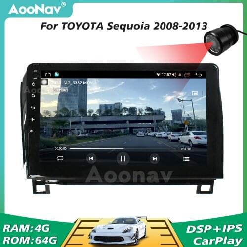 Car Radio For TOYOTA Sequoia 2008-2013 Style Wireless WIFI GPS Navigation Stereo Multimedia Player Head Unit 2 Din Autoradio
