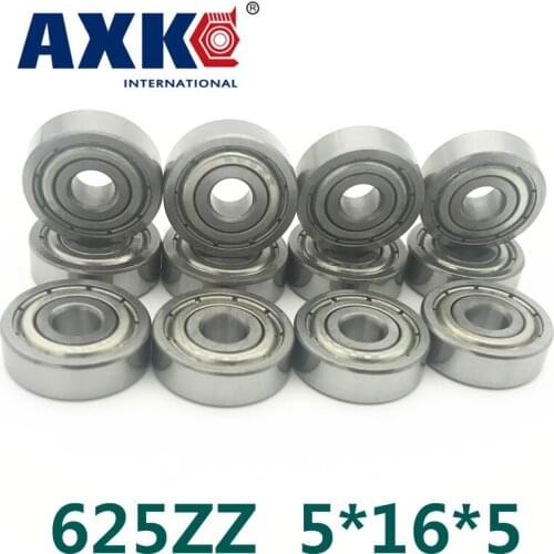 Axk 20pcs Free Shipping Miniature Deep Groove Ball Bearing 625zz 5*16*5 Mm