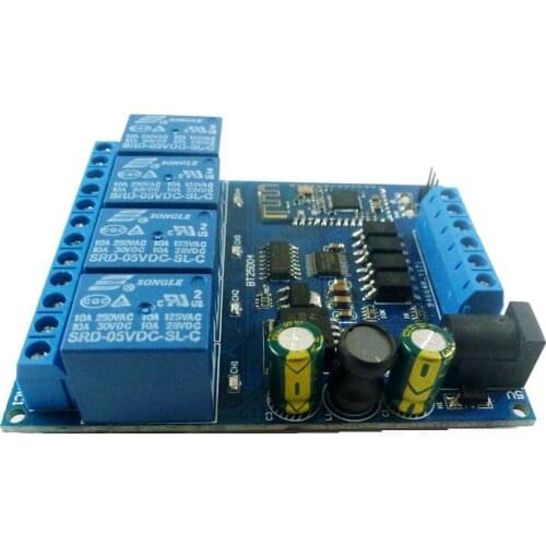 DC 5V 12V 24V 4ch IOS Android Bluetooth-compatible Switch Board Latch Interlock Delay Momentary Multifunction Relay Module