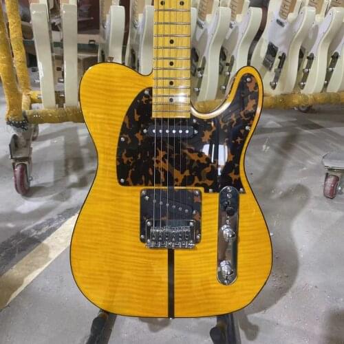 MadCat TELE Electric Guitar Burst Flamed Maple Top Double Binding High Quality Guitarar Free Shipping