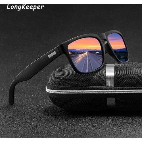 Brand Design Retro Polarized Sunglasses Men Driving Shades Male Vintage Square Sun Glasses For Men Oculos Eyeglasses Gafas UV400
