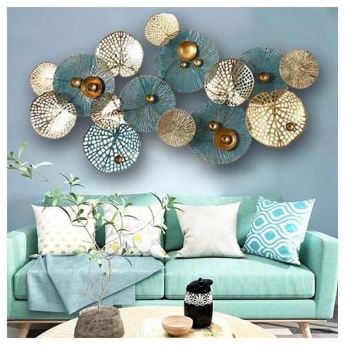 French simple 3D wall decoration ancient nordic decoration home iron wall hanging sofa background pendant room decor