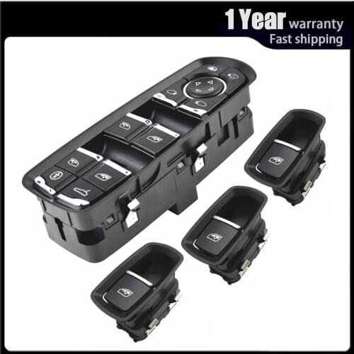 Master Window Control Switch High Configuration Electric Button with Lane Assist Fit for Porsche Panamera Cayenne Macan Replace