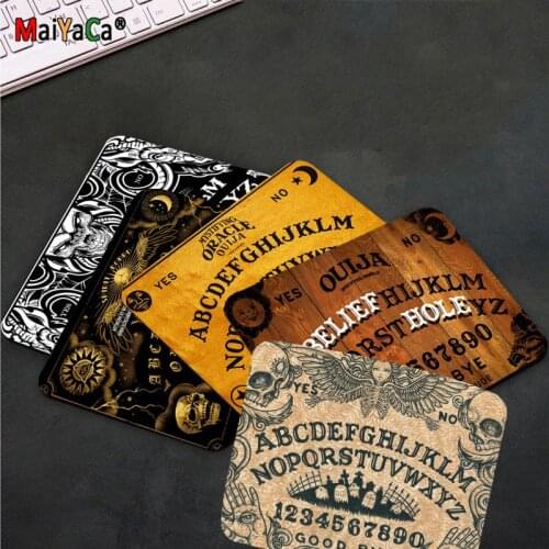 MaiYaCa In Stocked ouija board Gamer Speed Mice Retail Small Rubber Mousepad Smooth Writing Pad Desktops Mate gaming mouse pad