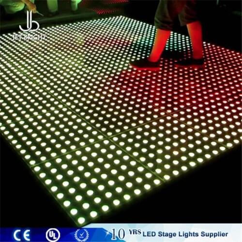 Interactive led sensor floor light,portable rgb dance floors