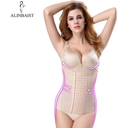 Waist Shaper with 6 Hooks Tummy Control Waist Trainer Cincher Tank Top Underwear Body Shaper Slimming Shapewear Vest for Women