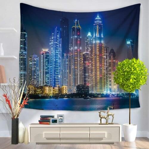 Beautiful city buildings Sydney Opera House tapestry wall blanket Beautiful views at night Artists home decoration