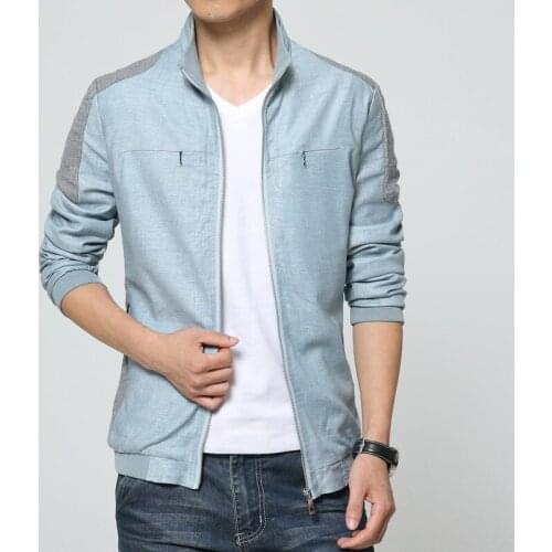 2021 Spring & Autumn New Simple Pure Color Casual Plus Size M-6xl Jacket Korean Lapel Pocket Loose Men Jacket Tide Free Shipping