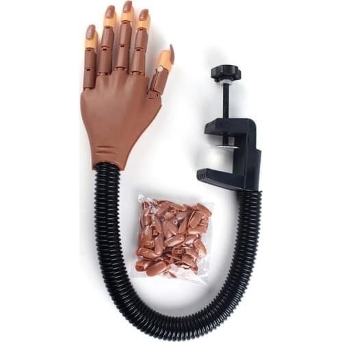Monika Nail Practice Equipment Prosthetic Hand Model Making Exercises Nail Art Training Fake Hand For Beginner Manicure Tool