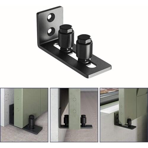 JACHOR Adjustable Barn Door Floor Guide Barn Door Hardware Acessory Flush Bottom Cabinet Fittings