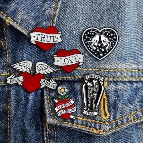 The love series implies that the love that will never die will increase with time. Fashion Simple Personality Brooch