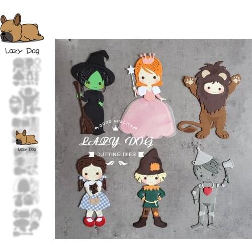Fairy tale characters Metal Cutting Dies Scrapbooking Stencil DIY Mold Craft Embossing Die Cuts Card Making New Dies For 2021